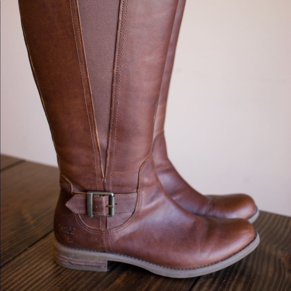 Timberland Wide Calf Leather Boot Tall